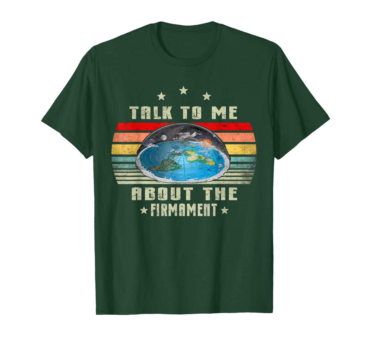 Flat Earth talk to me about the firmament flat Earth Vintage T-Shirt