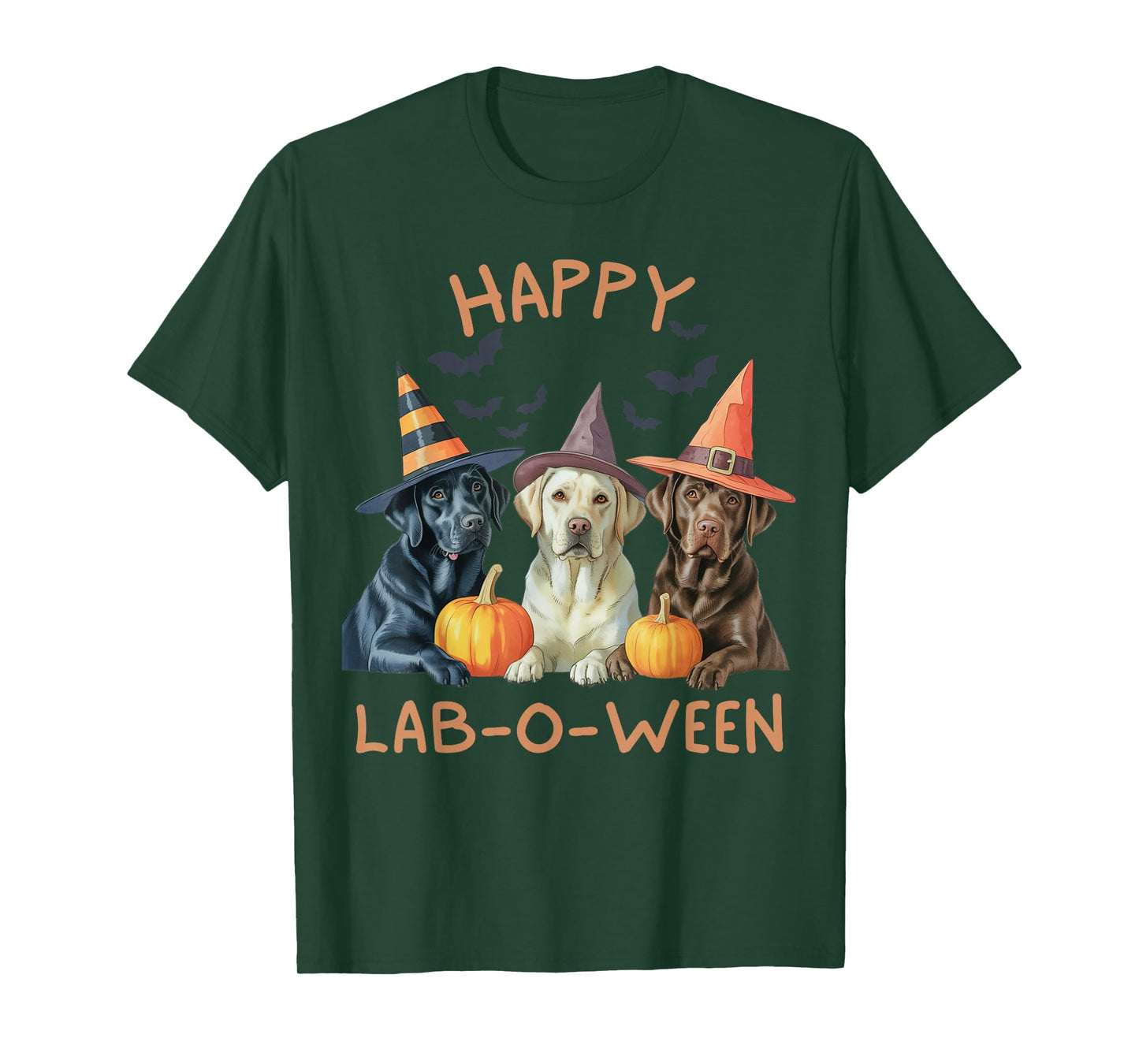 Happy Lab-O-Ween Labrador Halloween Witch Dog Lover Squad T-Shirt