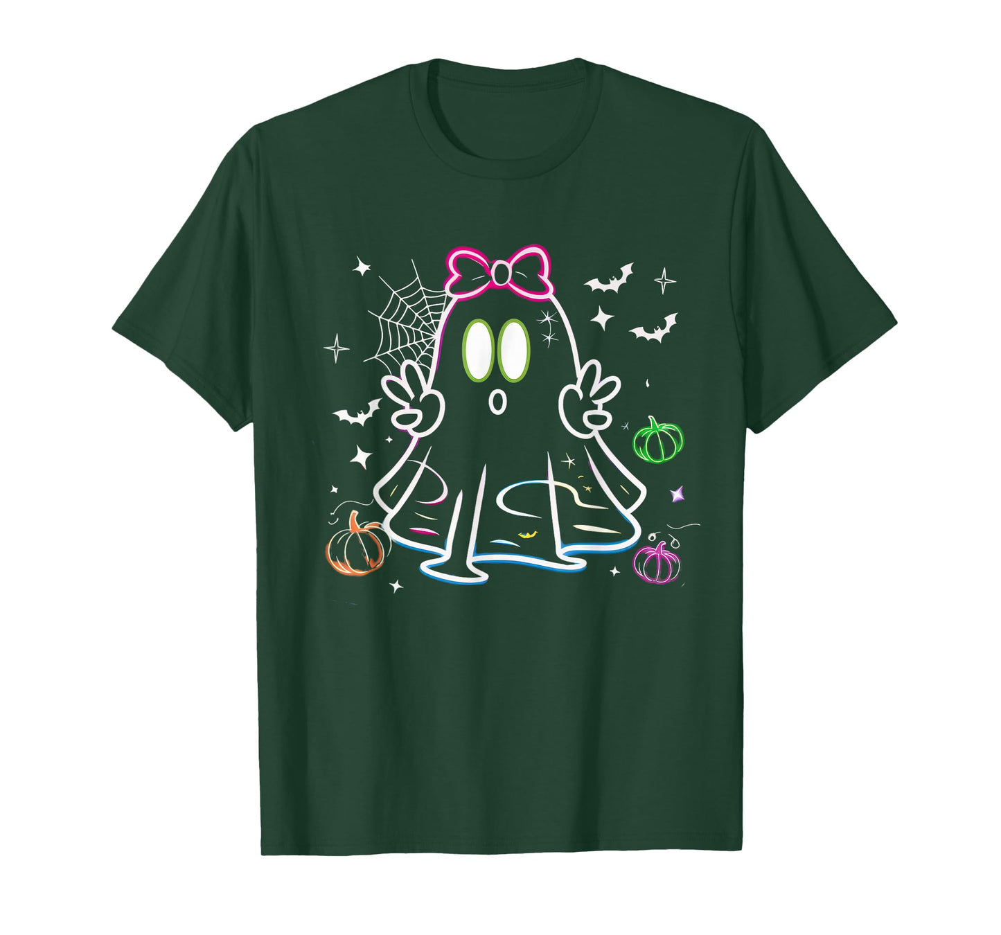 Halloween Tshirt Women Men Skeleton Witch Monster Party T-Shirt