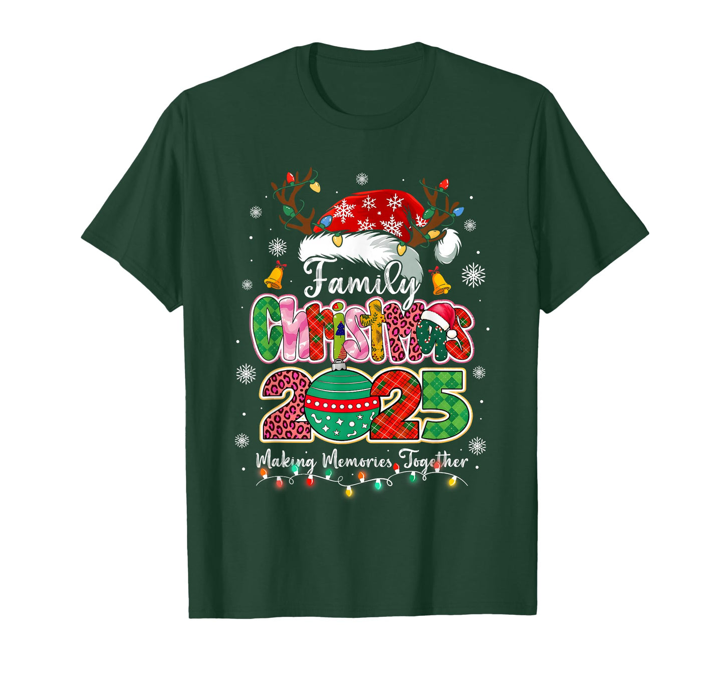 Family Christmas 2025 Matching Outfit Xmas Squad Santa T-Shirt