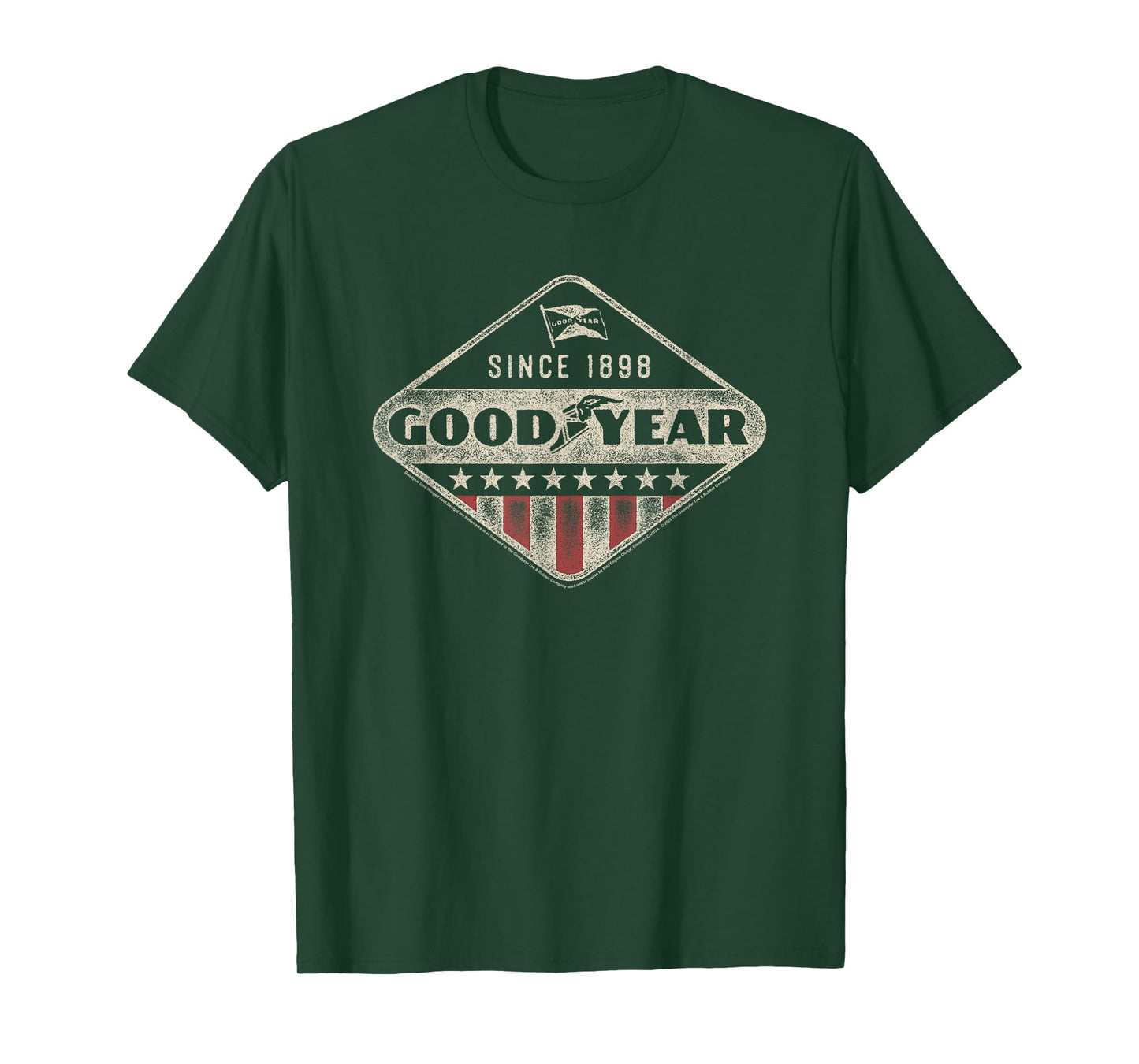 Goodyear Since 1898 Americana Logo Distressed T-Shirt