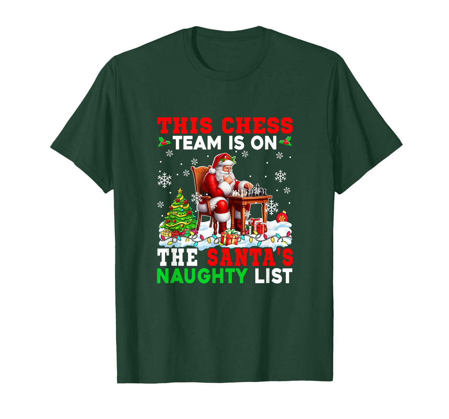 Chess Team is On Santa's Christmas Naughty List Sports T-Shirt