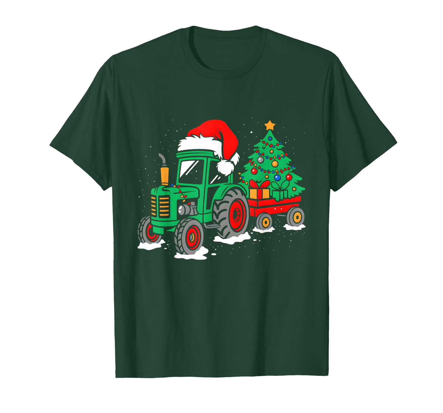 Funny Christmas Tractor Santa Xmas Squad Farm Truck Farmer T-Shirt
