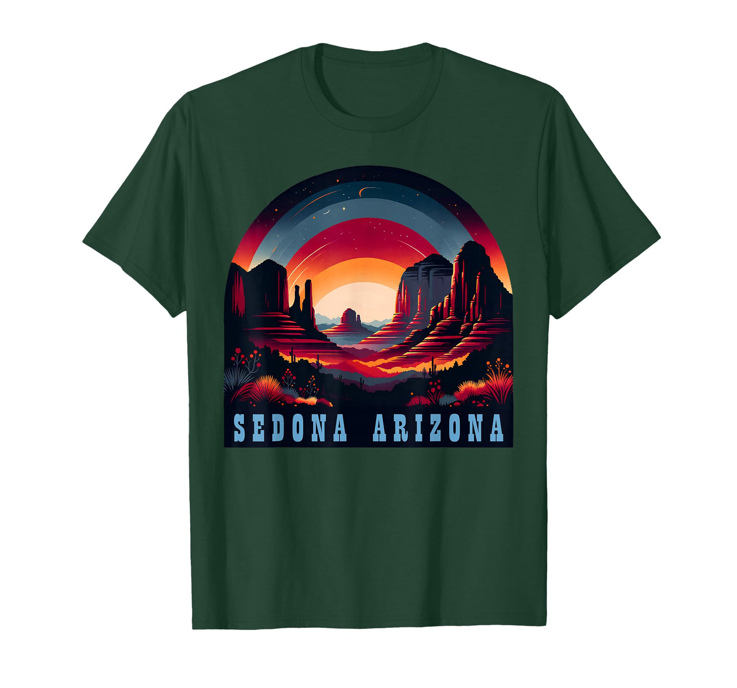 Sedona AZ Hiking Outdoors Mountain Sedona USA Retro Vintage T-Shirt