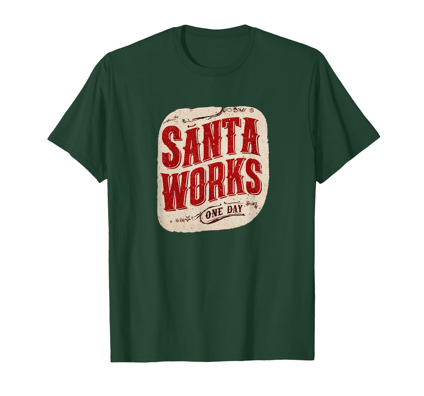Santa Works One Day Speech Costume T-Shirt