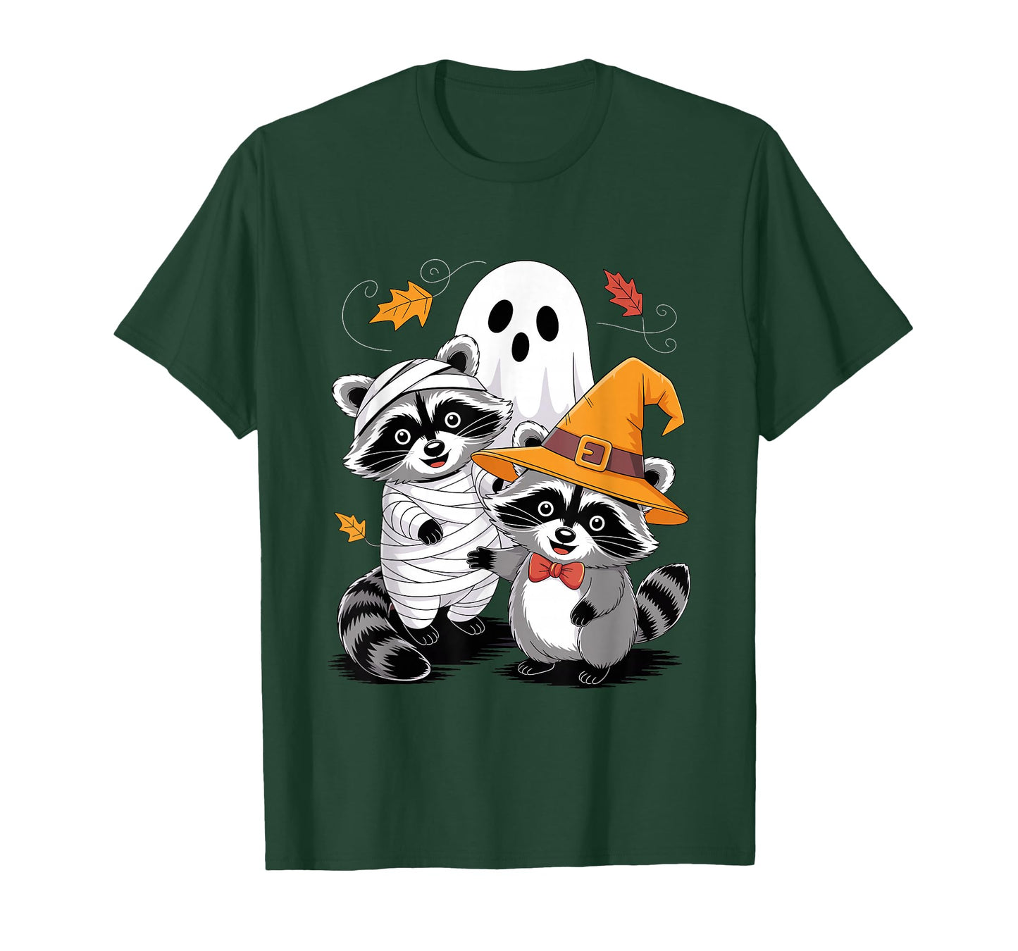 Halloween Raccoons in Costumes Fun T-Shirt