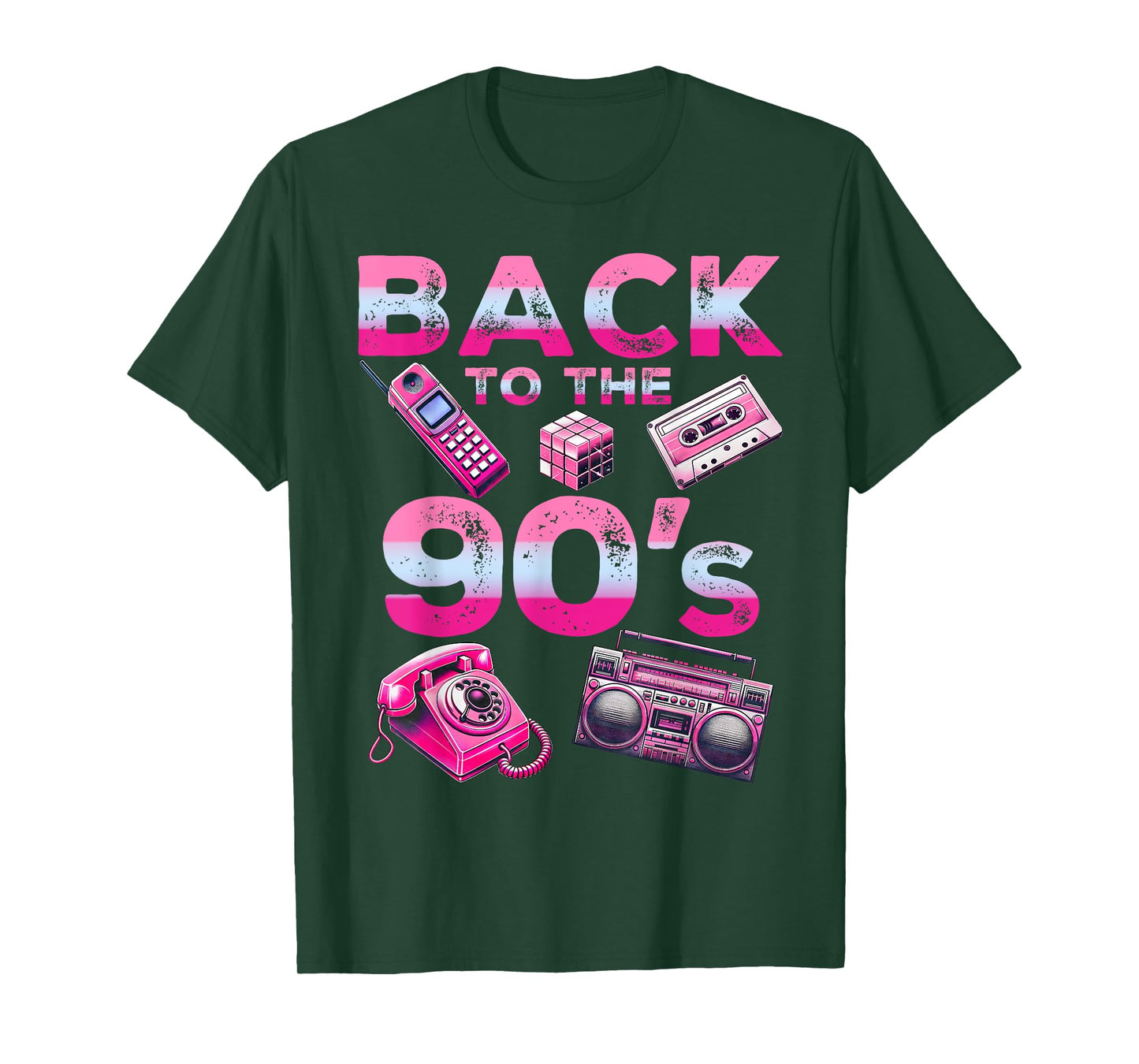 Back To 90's 1990s Vintage Style Nineties Retro Party T-Shirt