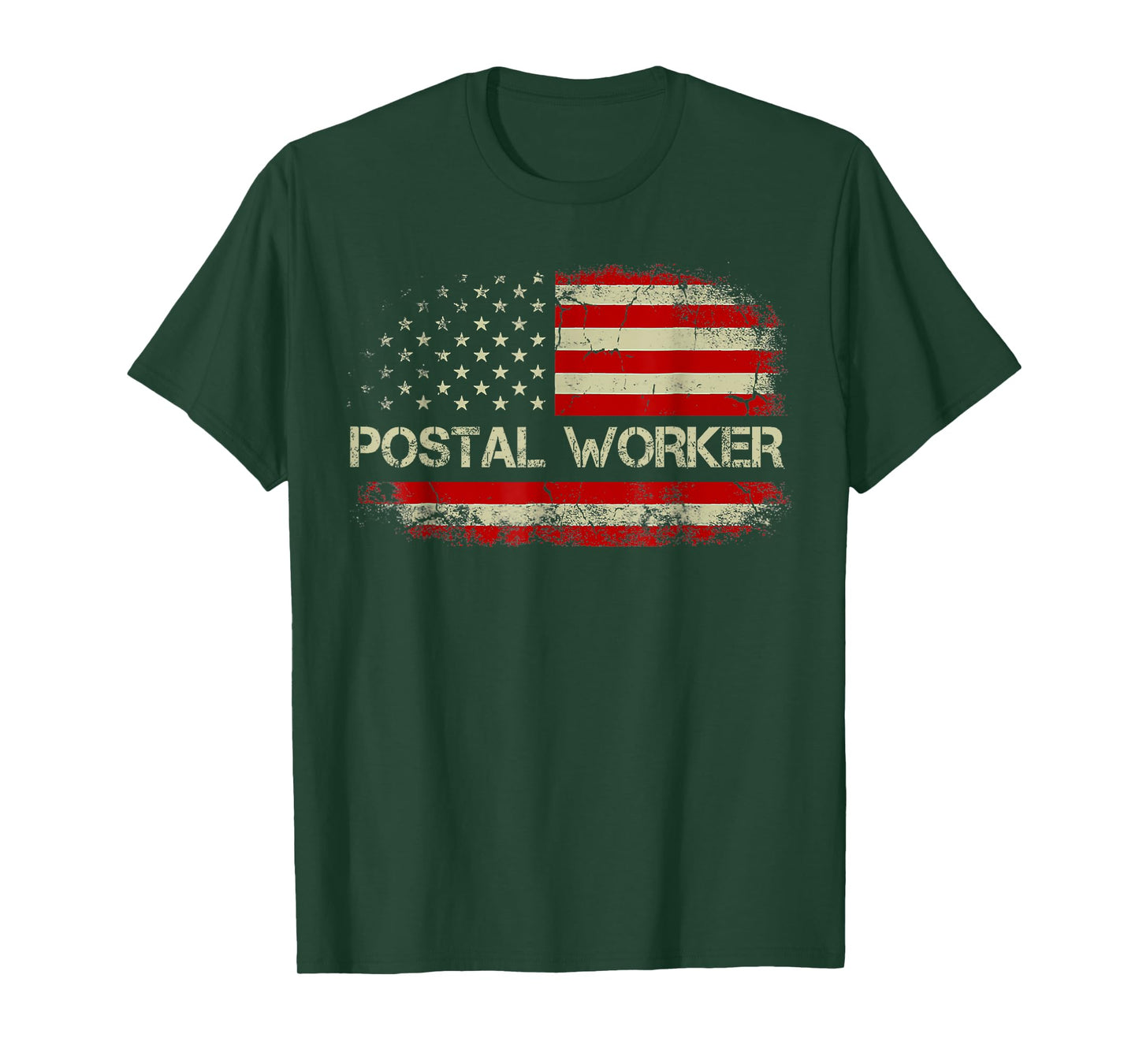 American Postal Worker USA Flag Mailman Mail 4th of July T-Shirt