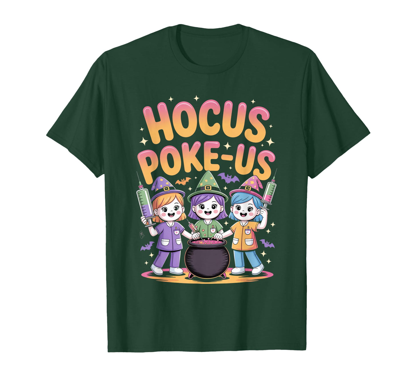 Hocus Poke-Us Nurse Witch Halloween Costume Humor T-Shirt