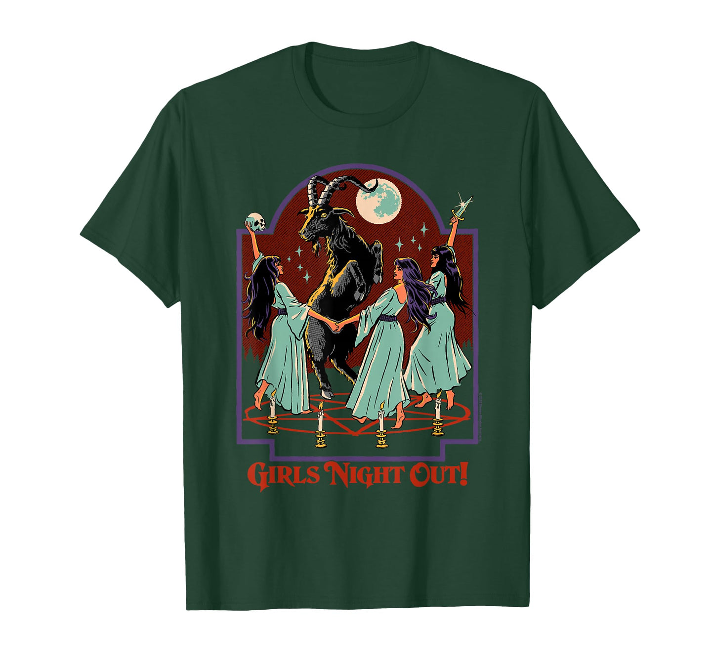 Girl's Night Out Witches Retro Vintage Funny Adult Humor T-Shirt