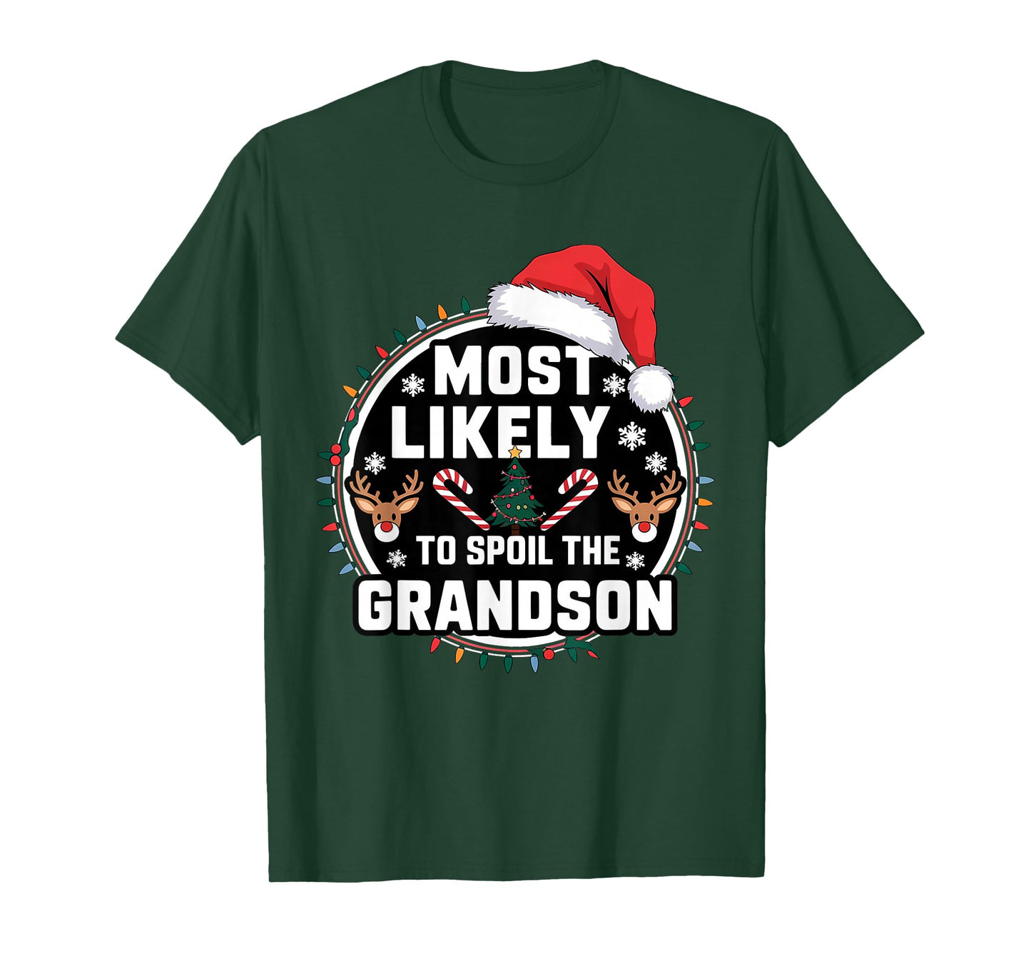 Funny Most Likely to Spoil The Grandchildren Christmas Party T-Shirt