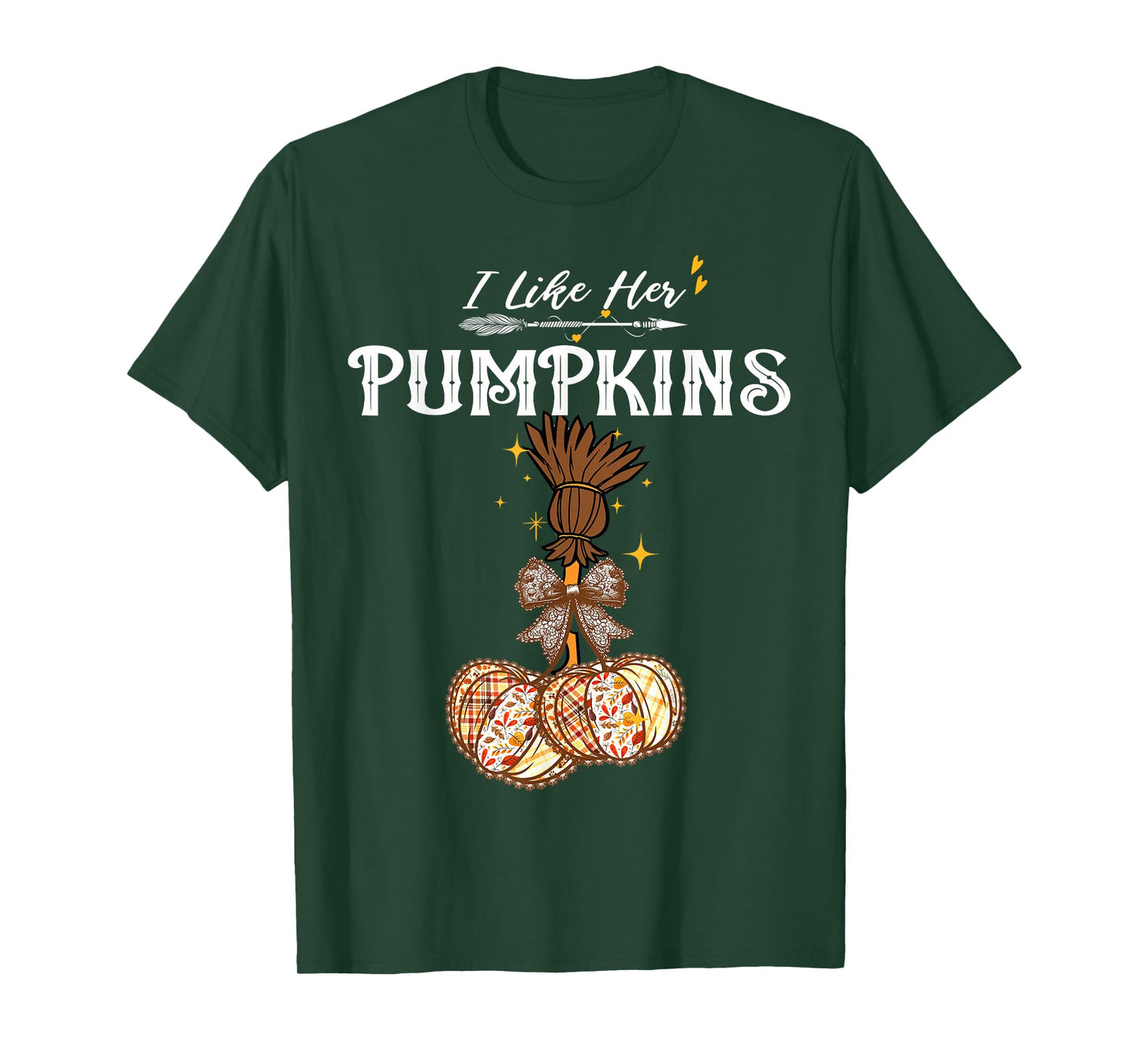 I Like Her Pumpkins She Likes My Broomstick Couple Halloween T-Shirt