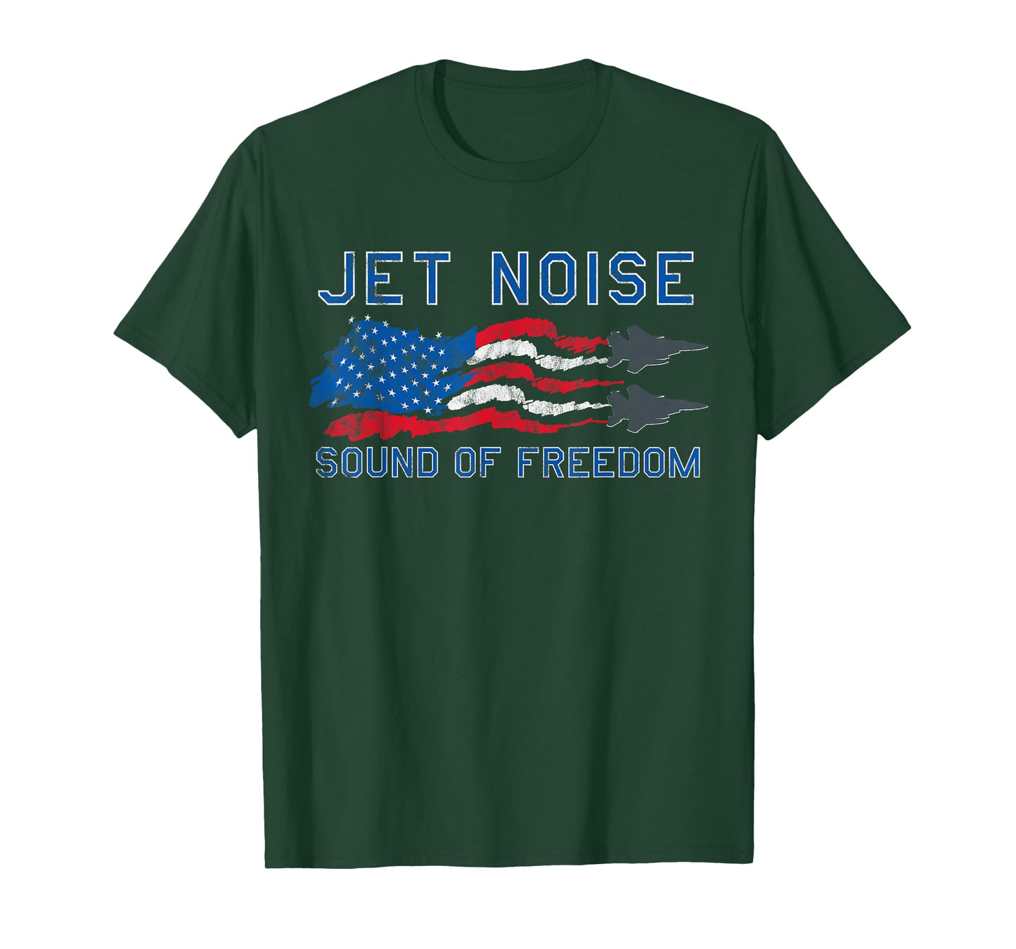 Sound of Freedom Jet Noise American US Flag T-Shirt