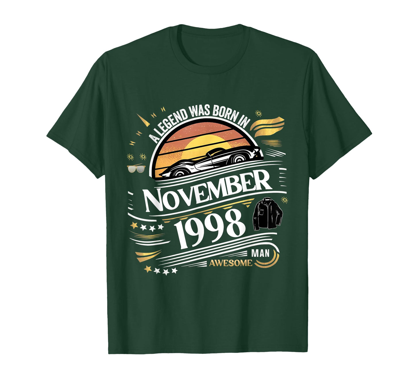 A Legend was Born in November 1998 Awesome Man Boy Birthday T-Shirt