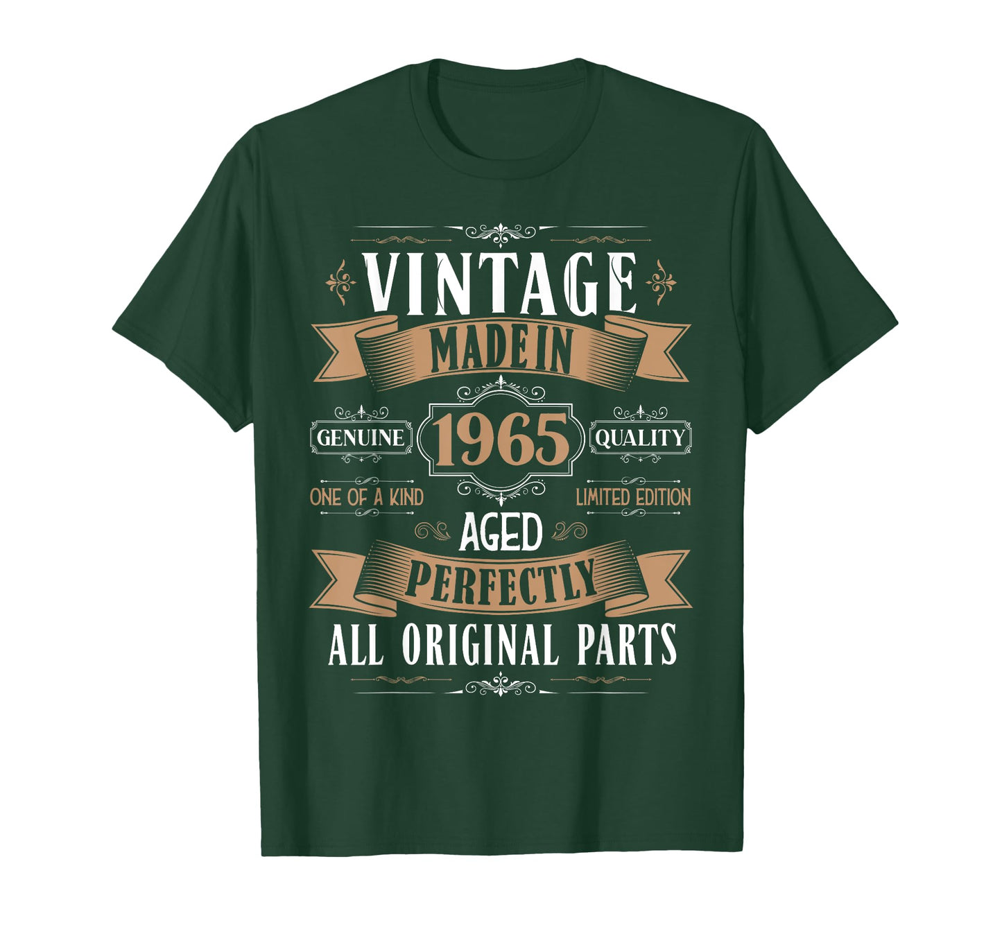 Vintage 60th birthday men Born 1965 60 years old Bday mens T-Shirt