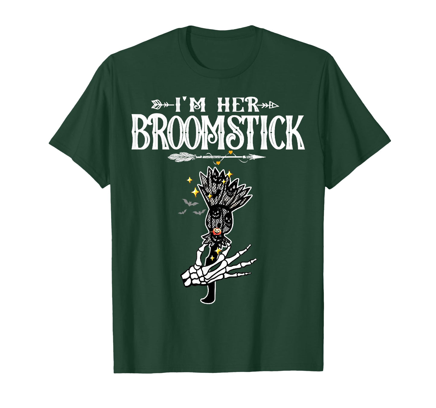 I'm Her Broomstick Love Couples Halloween Costume T-Shirt