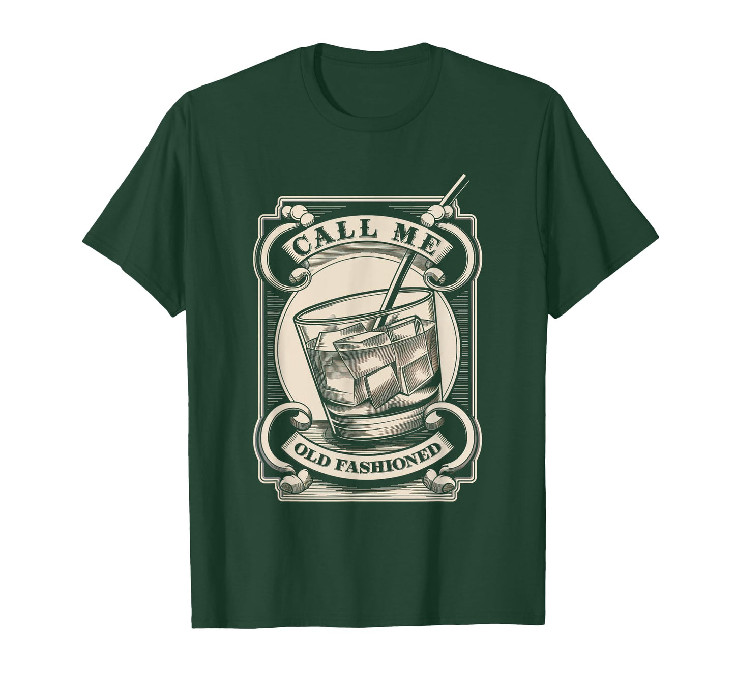Call Me Old Fashioned Cocktail Whiskey Drink Lover T-Shirt