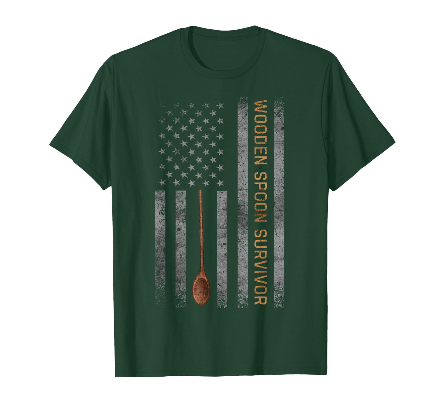 Wooden Spoon Survivor vintage American flag T-Shirt