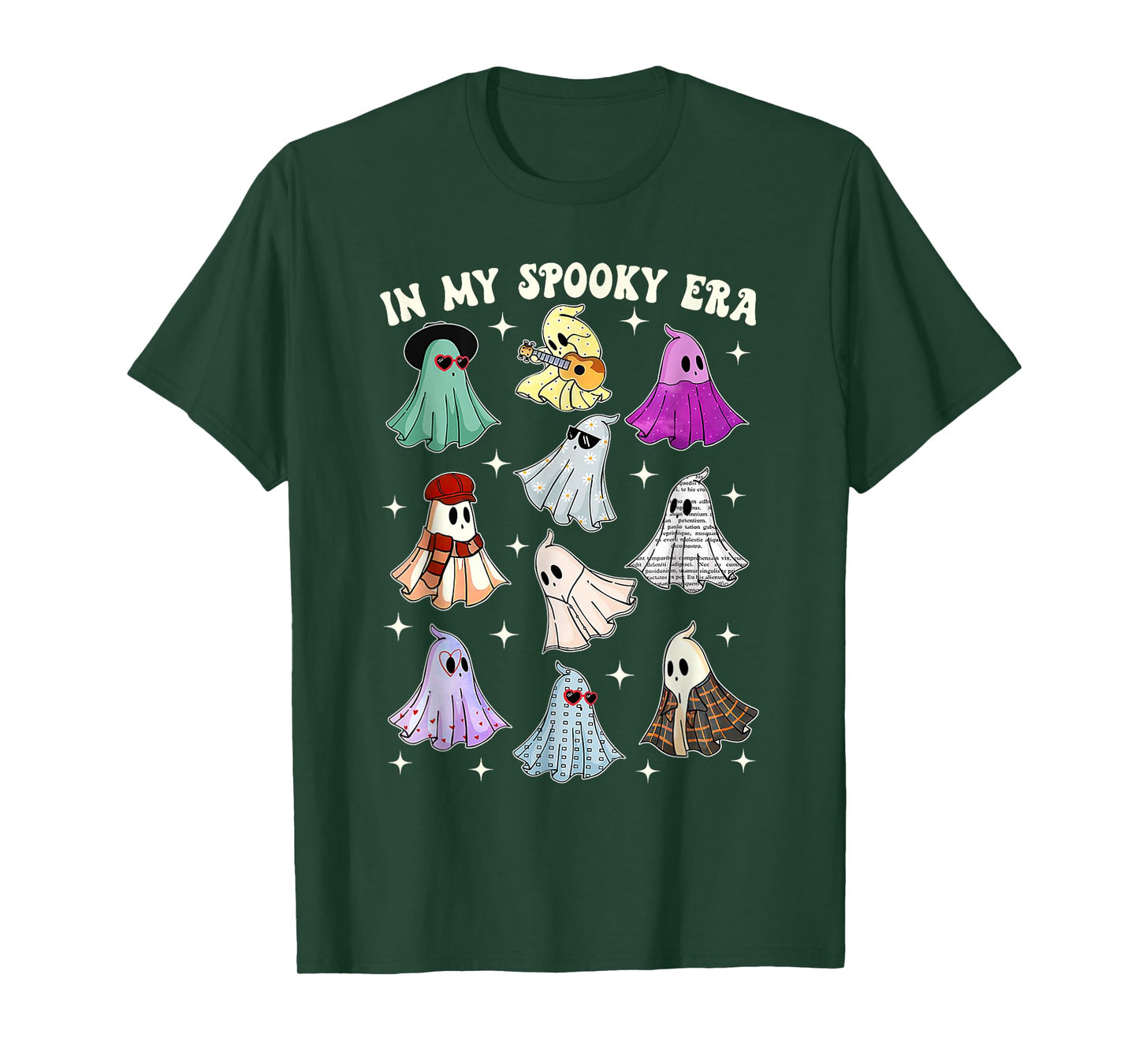 In My Spooky Era Groovy Ghost Halloween Funny T-Shirt