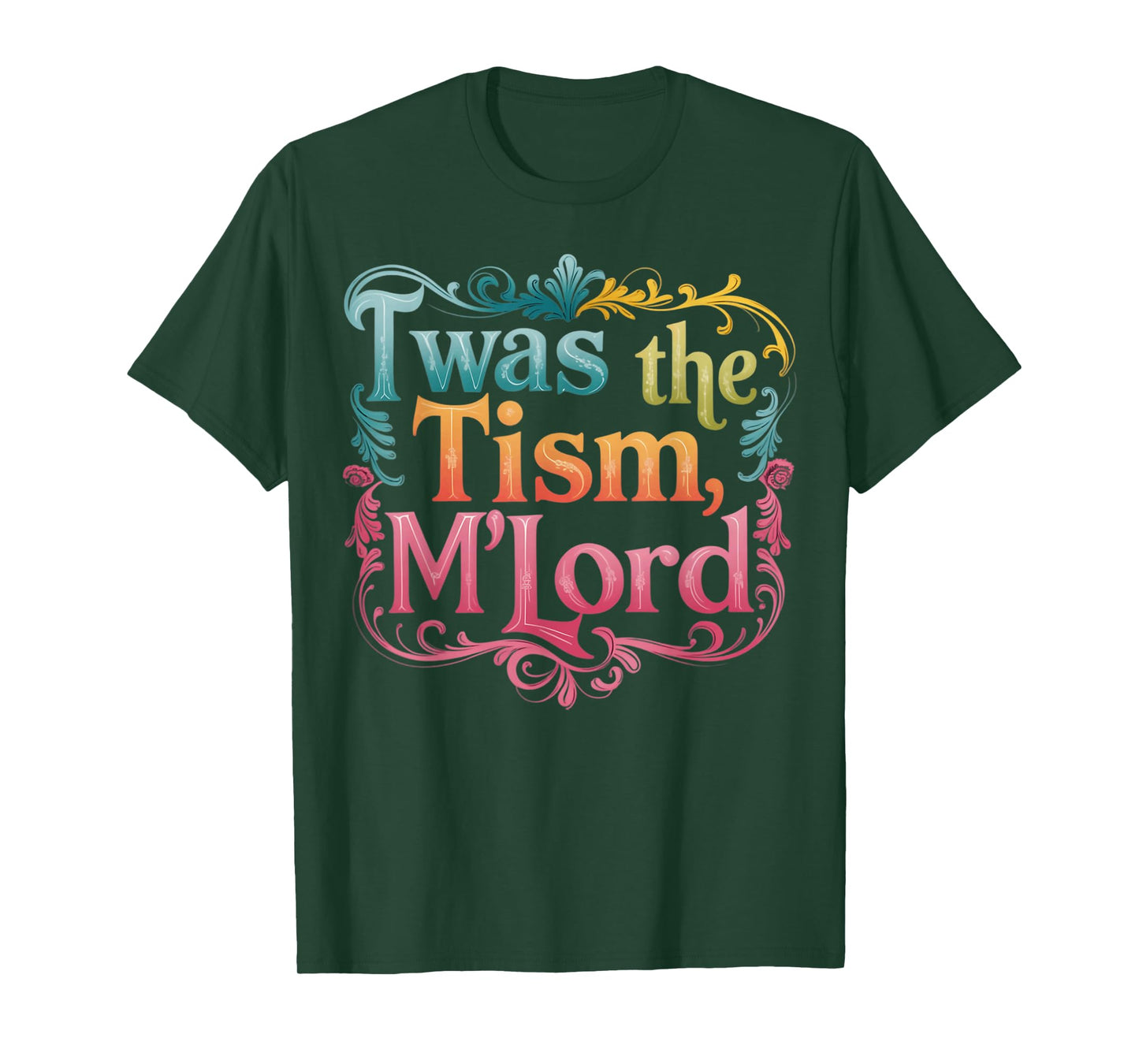 Twas The Tism M'Lord Frog Meme Funny Autism T-Shirt