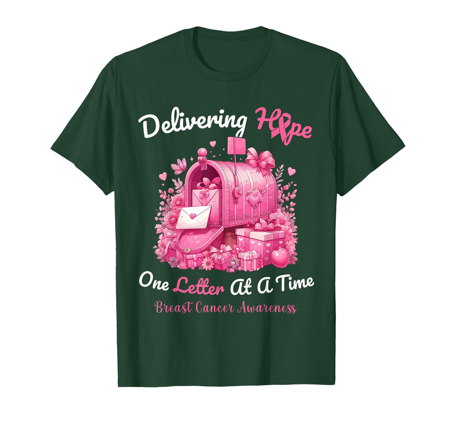 Postal Clerk Breast Cancer Awareness October We Wear Pink T-Shirt