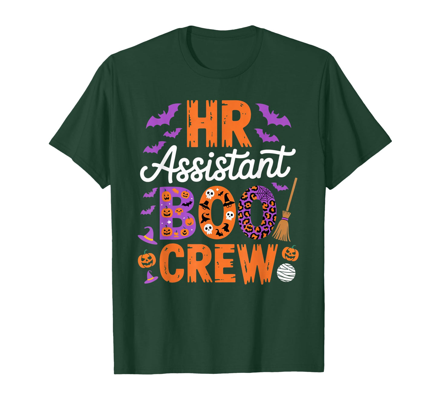 HR Assistant Boo Crew Halloween Matching Spooky Outfit T-Shirt
