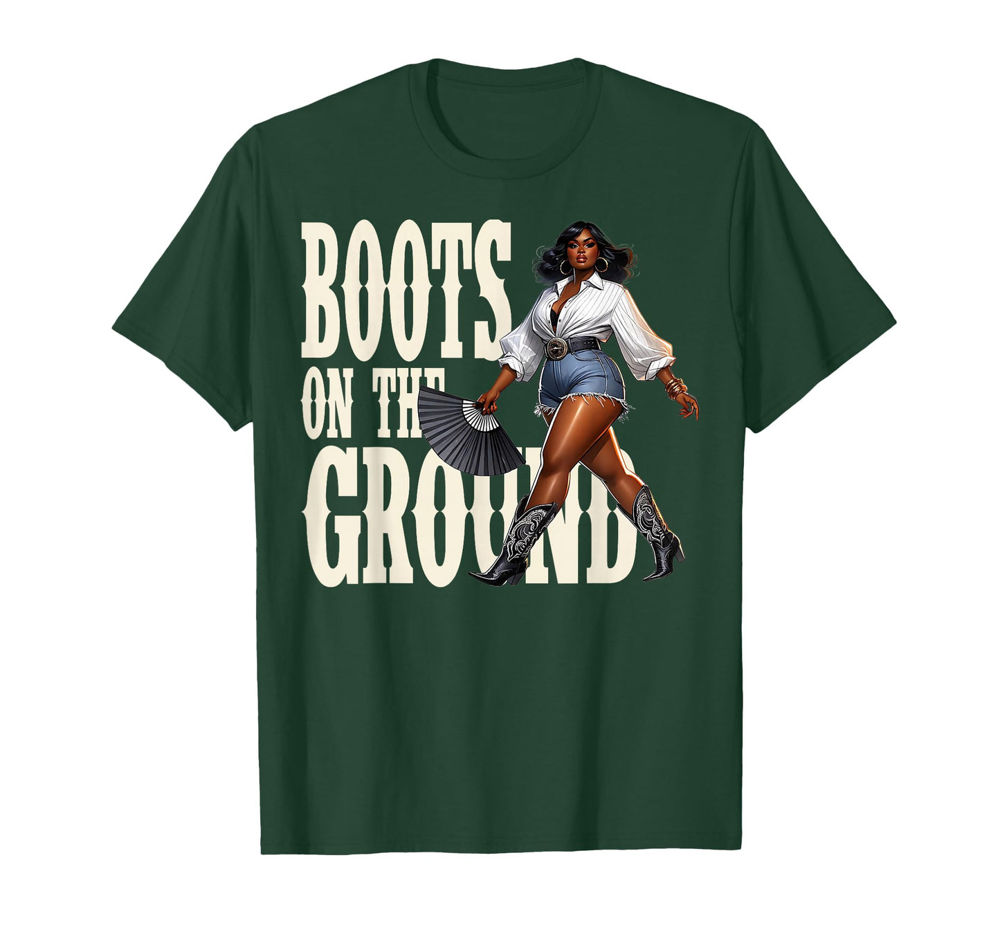 Boots On The Ground Where Them Fans At T-Shirt