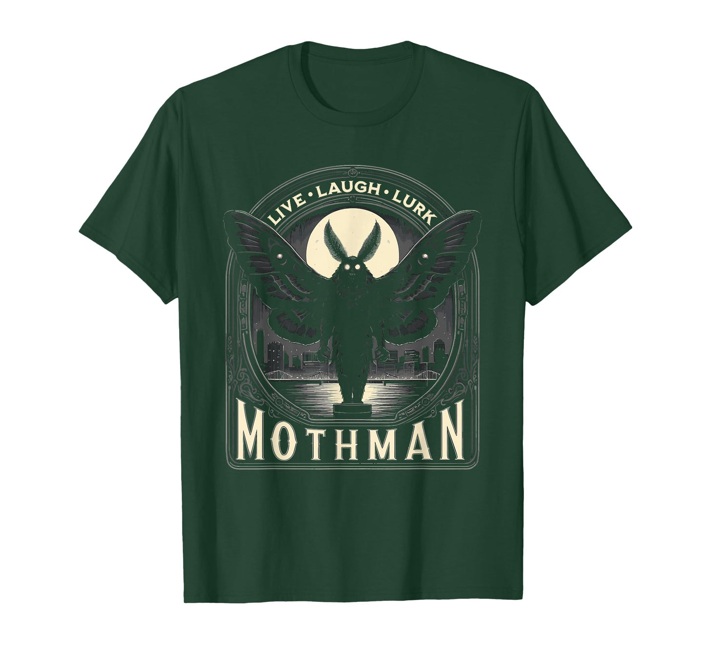 Mothman Live Love Lurk Cryptid Cryptozoology T-Shirt