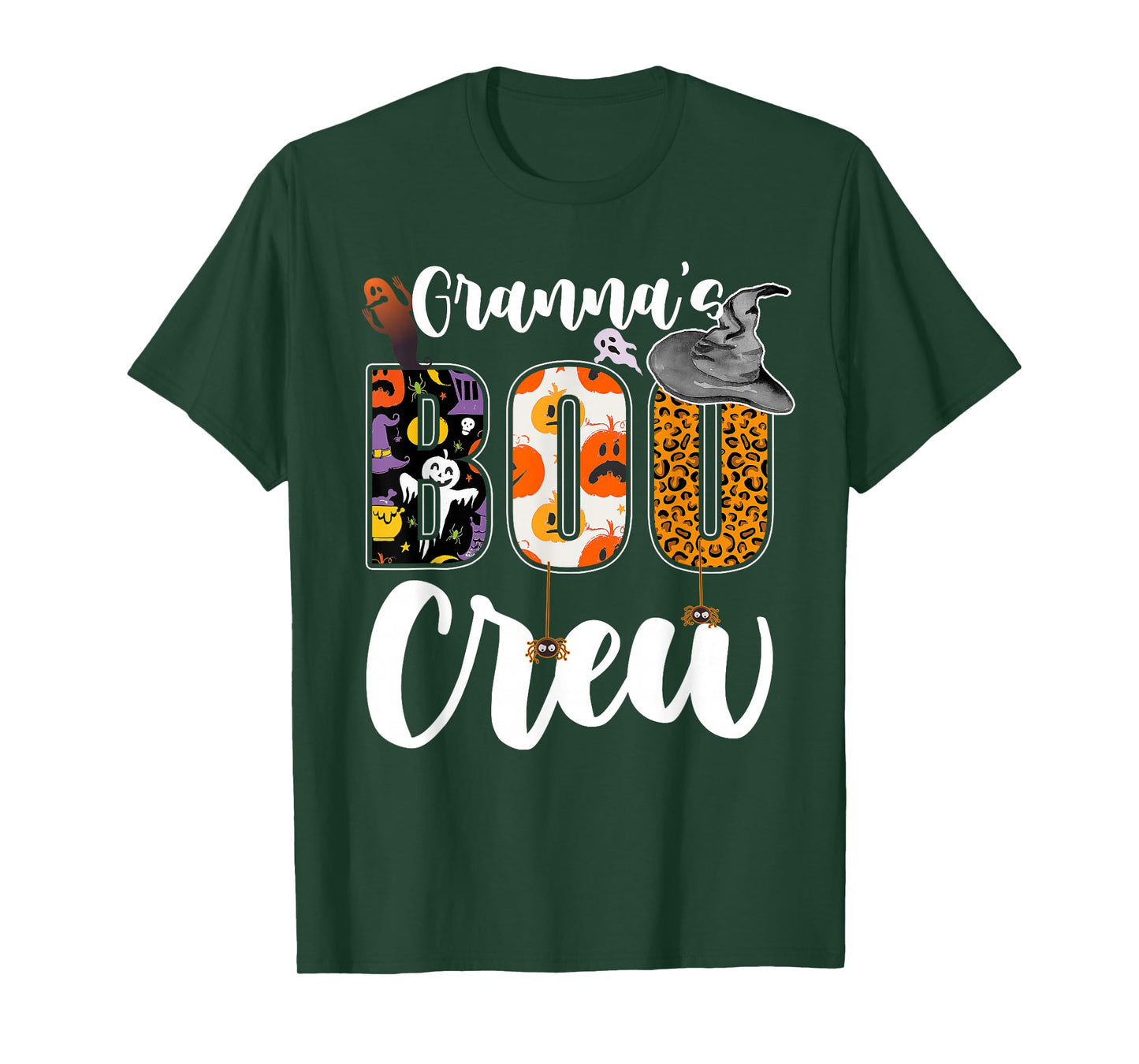 Granna's Boo Crew Halloween Grandma Grandkids Matching T-Shirt