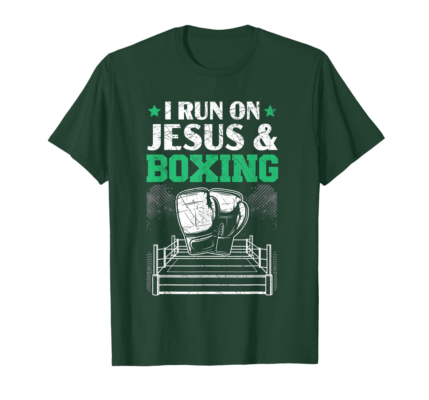 Jesus And Boxing Christian Professional Boxer Sport Knockout T-Shirt