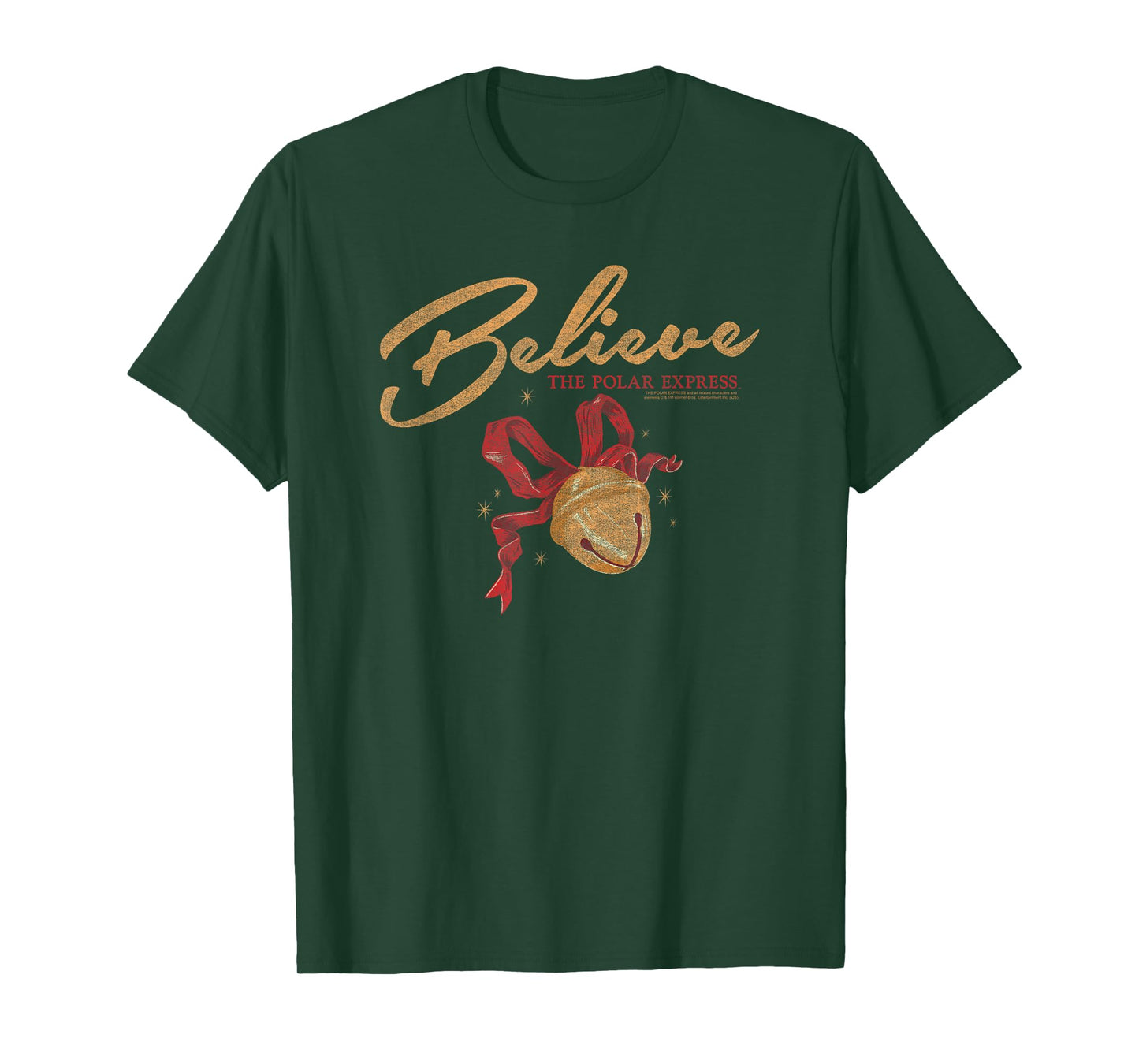 Polar Express Believe Bell Christmas Holiday T-Shirt