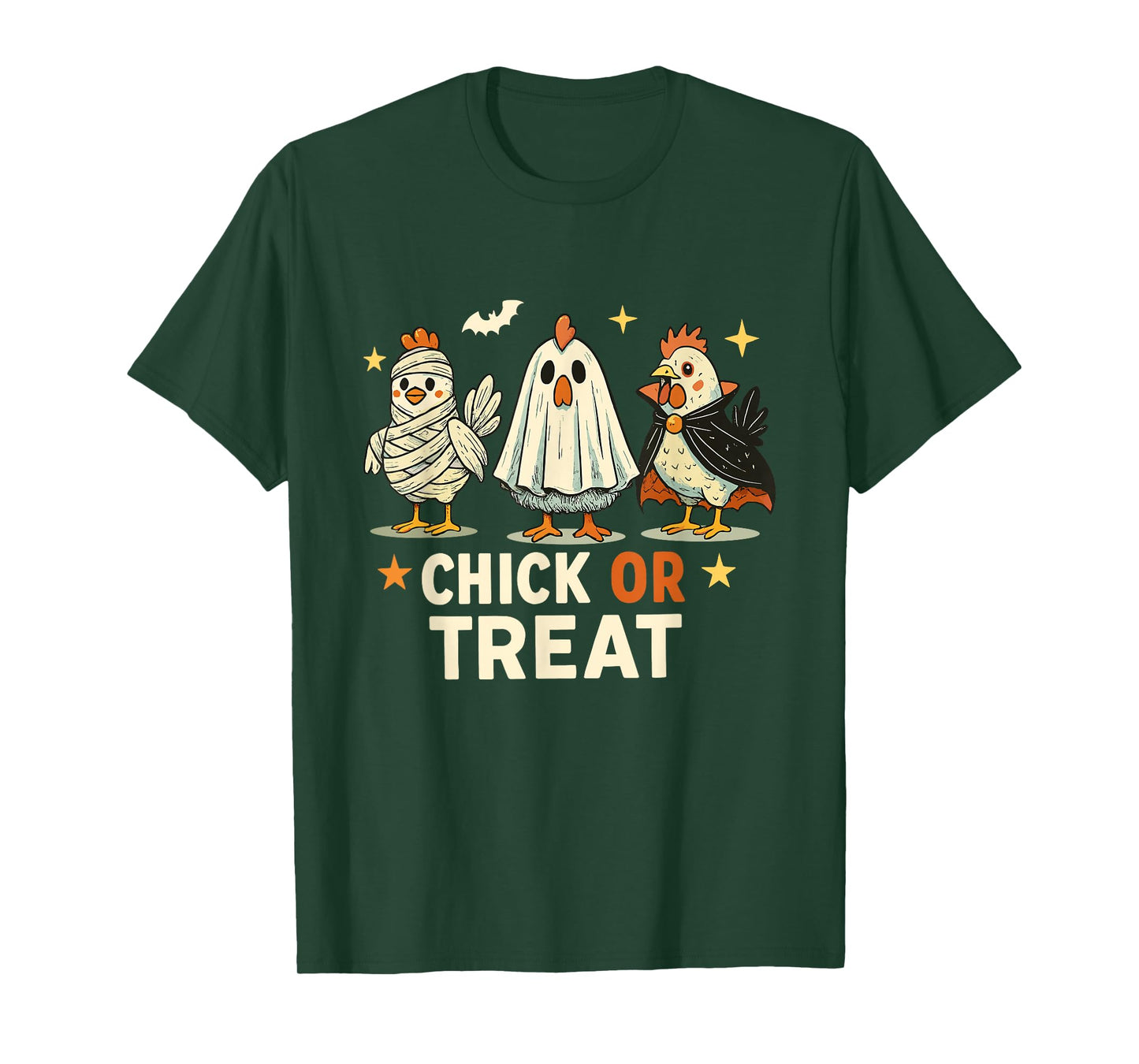 Chick or Treat Halloween Chicken Ghost Spooky Chicken Lover T-Shirt