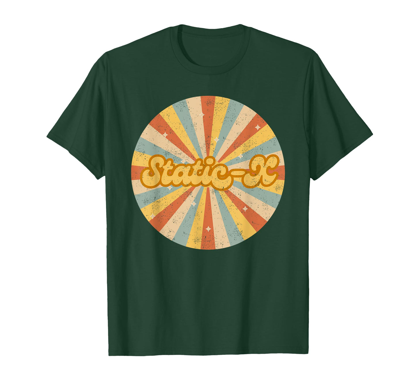 Vintage Static-X Rock Circle Retro 90s Music Metal T-Shirt