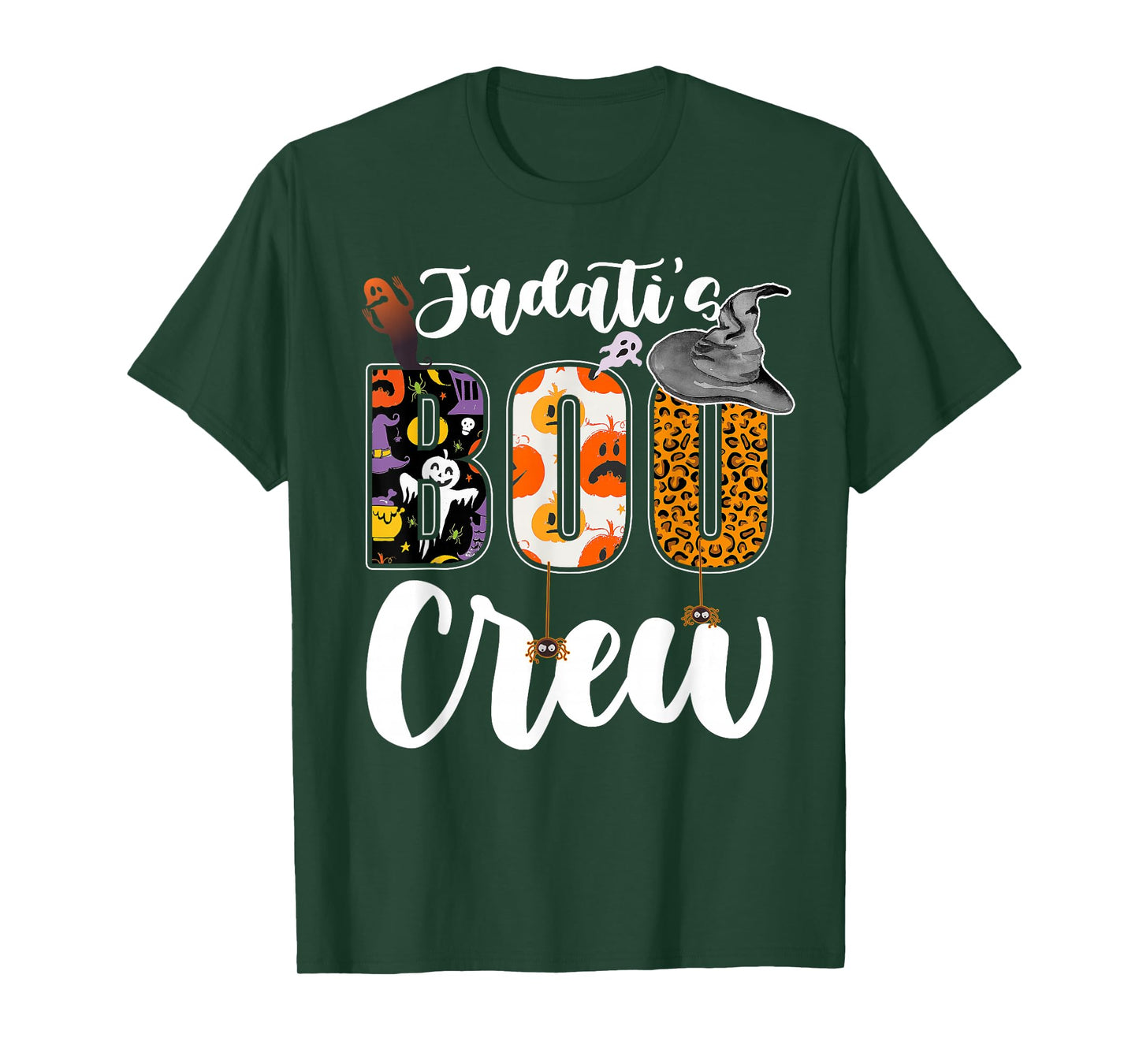 Jadati's Boo Crew Halloween Grandma Grandkids Matching T-Shirt