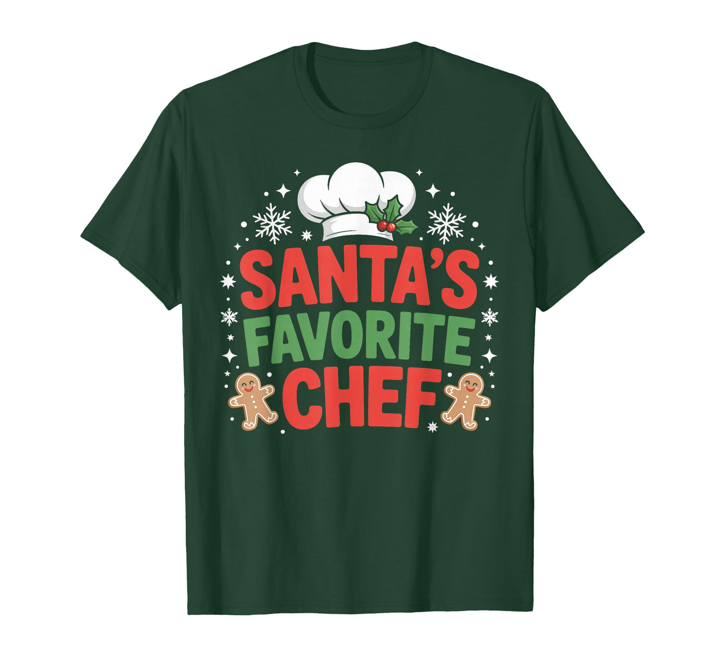 Santa’s Favorite Chef Christmas Kitchen T-Shirt