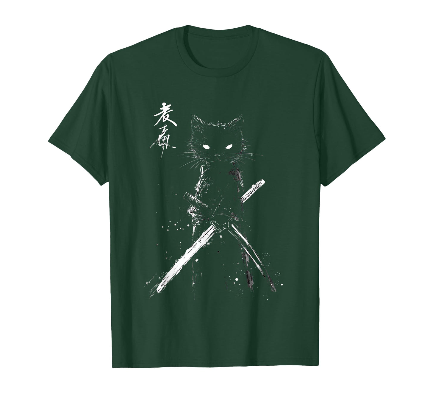 Samurai Cat Ukiyo-e Art Vintage Japanese Warrior Aesthetic T-Shirt