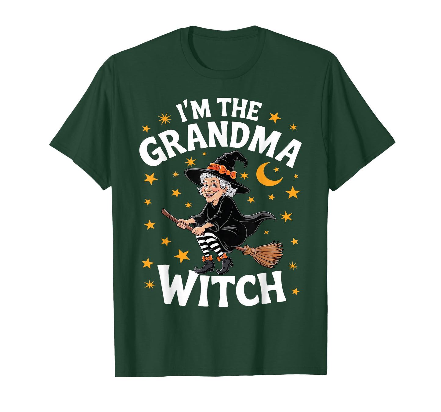 I'm The Grandma Witch Funny Spooky Halloween Mothers Day T-Shirt