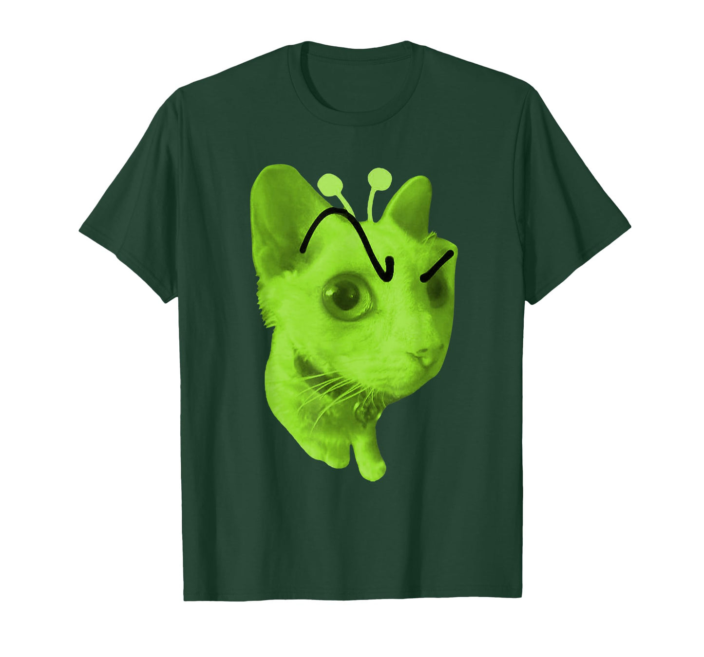 Gnarp Cat Silly Alien Cat Meme Brainrot Meme Funny Silly Cat T-Shirt