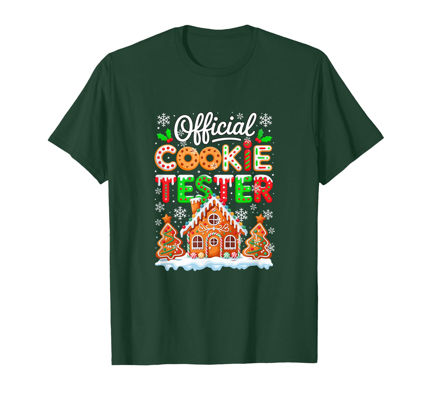 Official Cookie Tester Christmas Baker Baking Cookies Lover T-Shirt