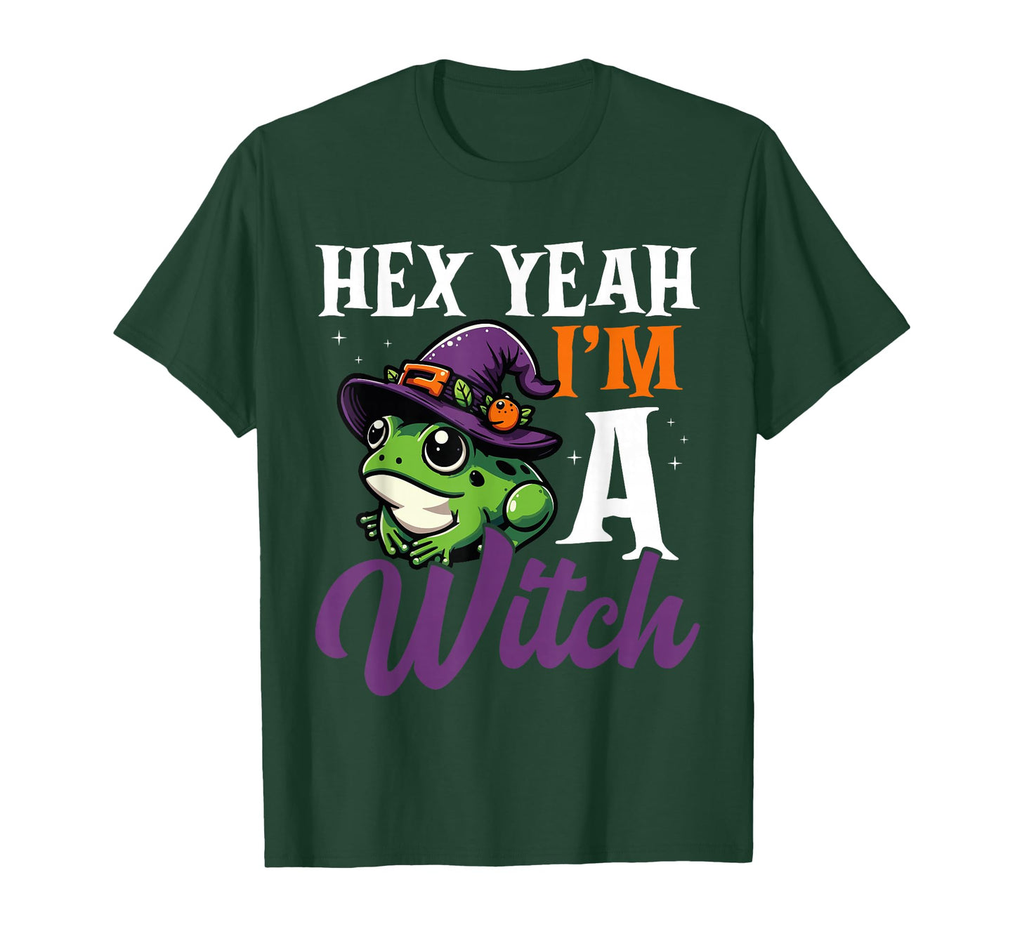Hex Yeah I’m a Witch Funny Frog Halloween T-Shirt