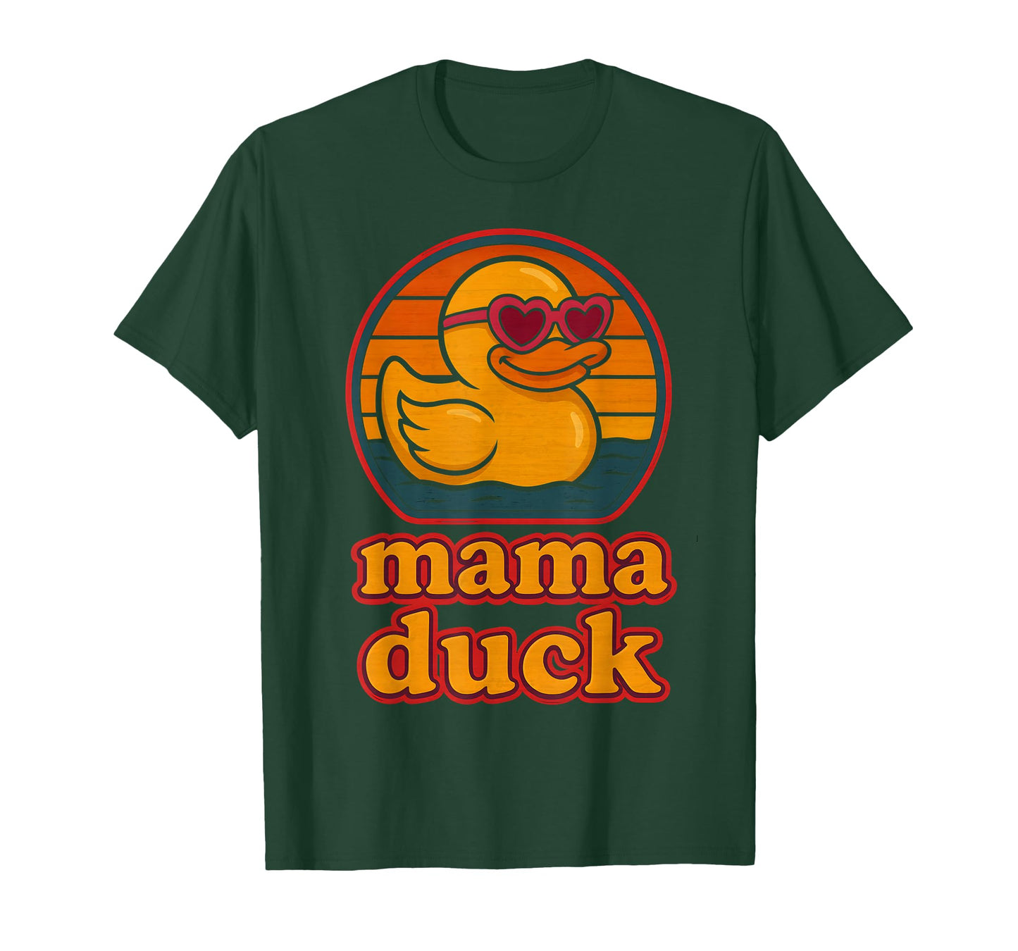 Mama Duck Rubber Duck Vintage Rubber Duckie Birthday Mom T-Shirt