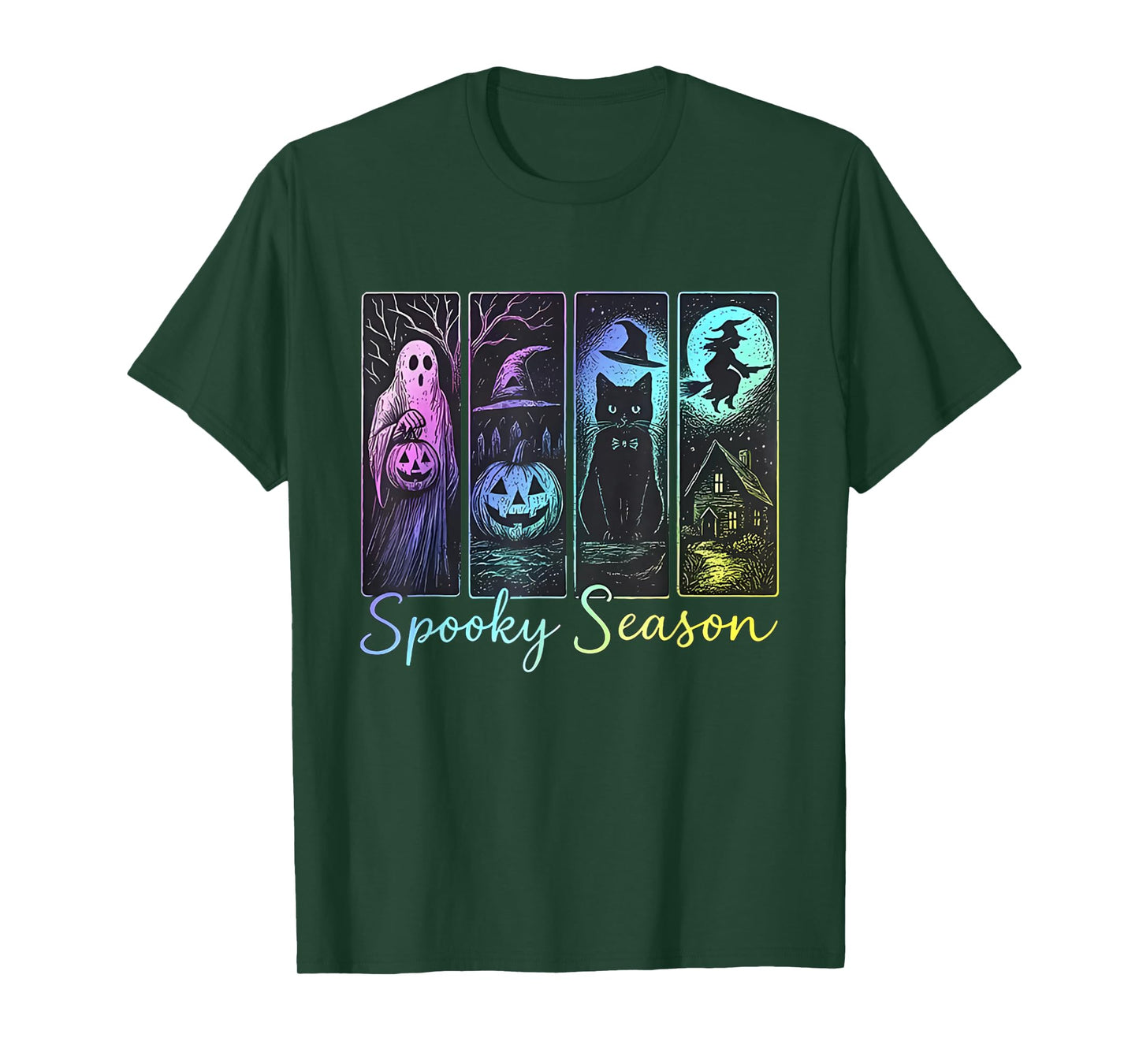 Spooky Season Vintage Halloween Horror Movie Design T-Shirt