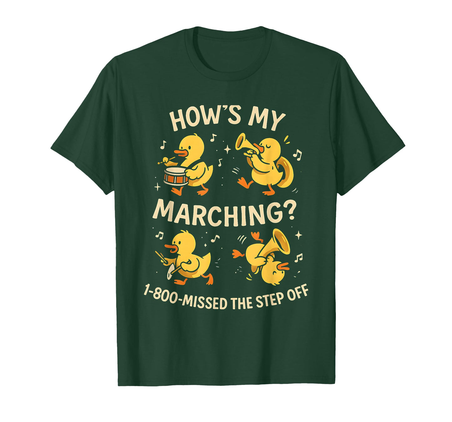 How's My Marching Shirt Funny School Marching Band Idea T-Shirt