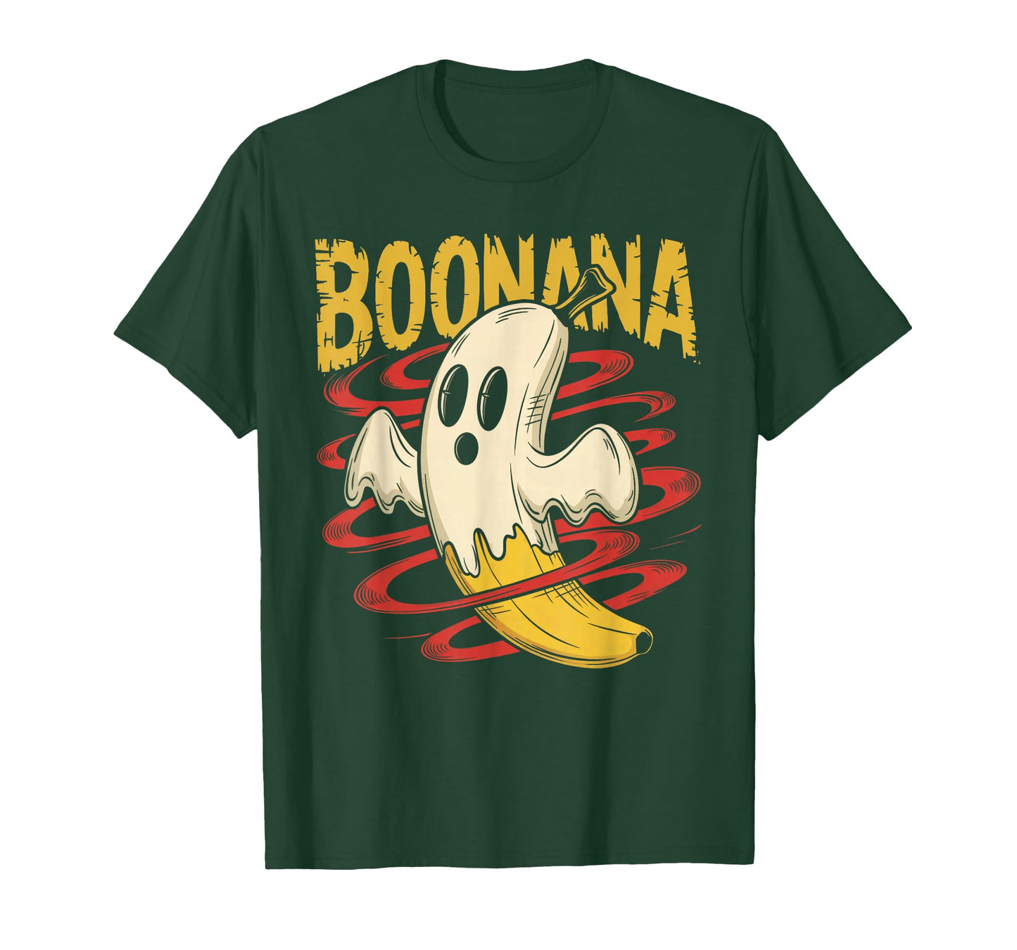 Boonana Cute Ghost Banana Halloween Costume Men Women Kids T-Shirt