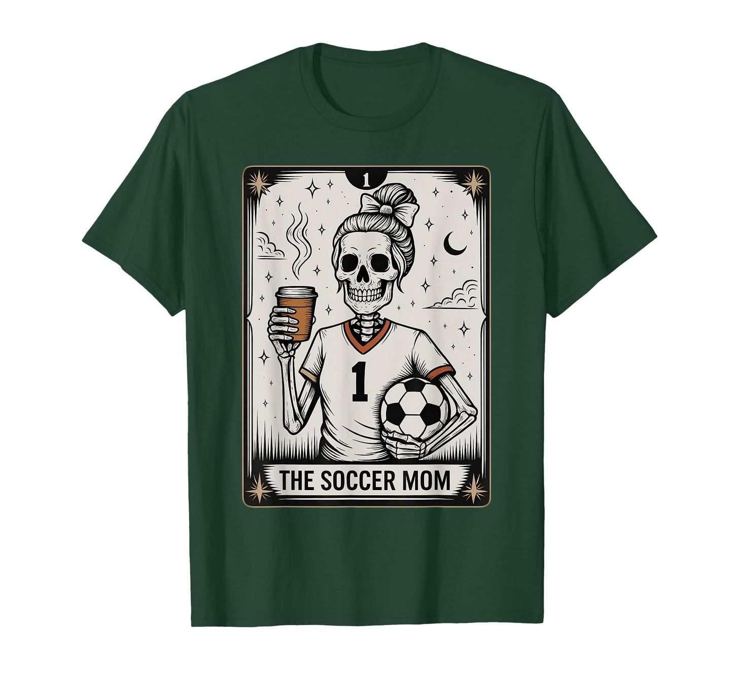 Soccer Mom Tarot Card, Vintage Halloween Soccer Mama T-Shirt