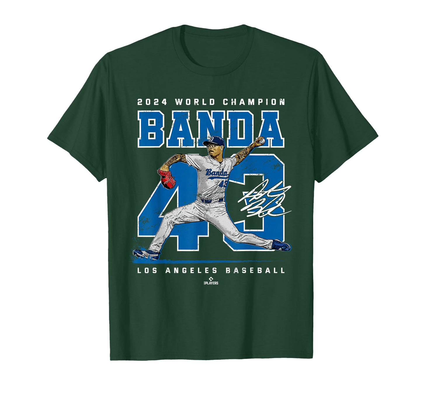 Player Number 2024 World Champion Anthony Banda MLBPA T-Shirt