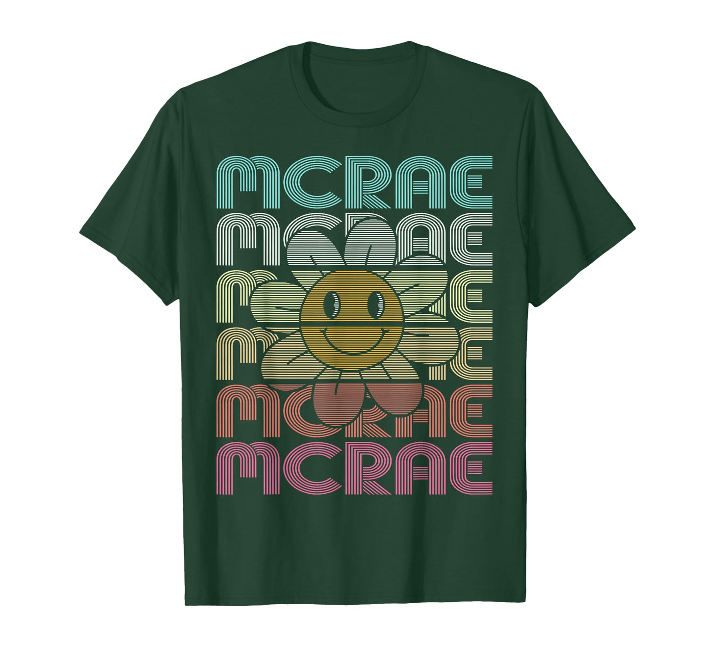Retro McRae Frist Name I Love McRae 80's Vintage T-Shirt