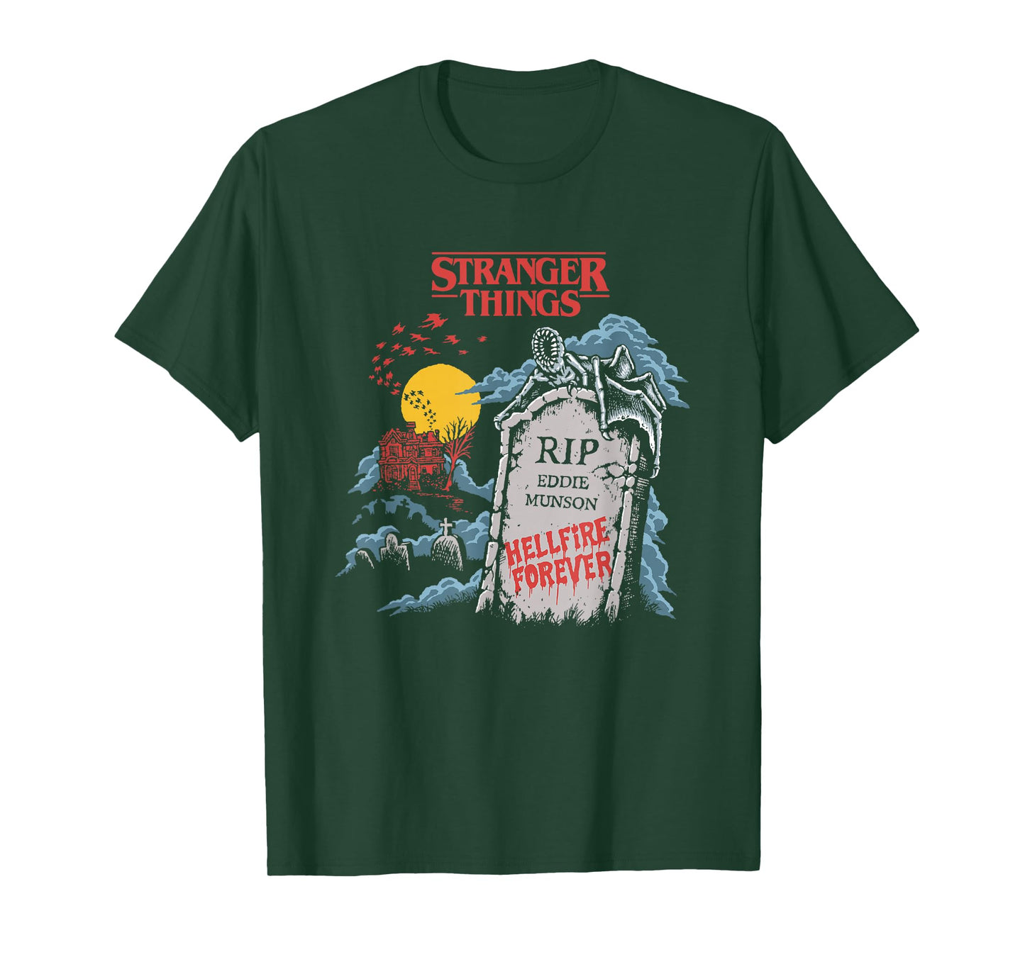 Stranger Things Hellfire Forever R.I.P Eddie Munson T-Shirt