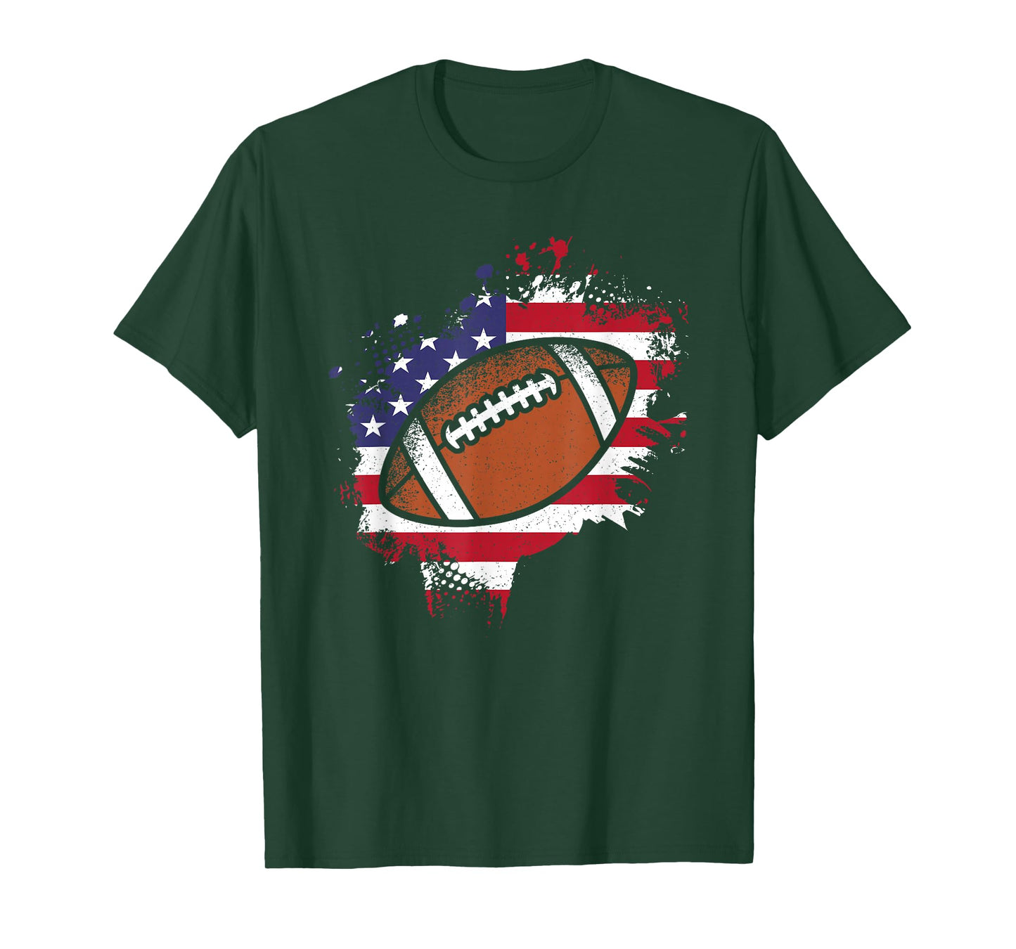 American Football Flag Vintage Football Lover Men Women Kids T-Shirt