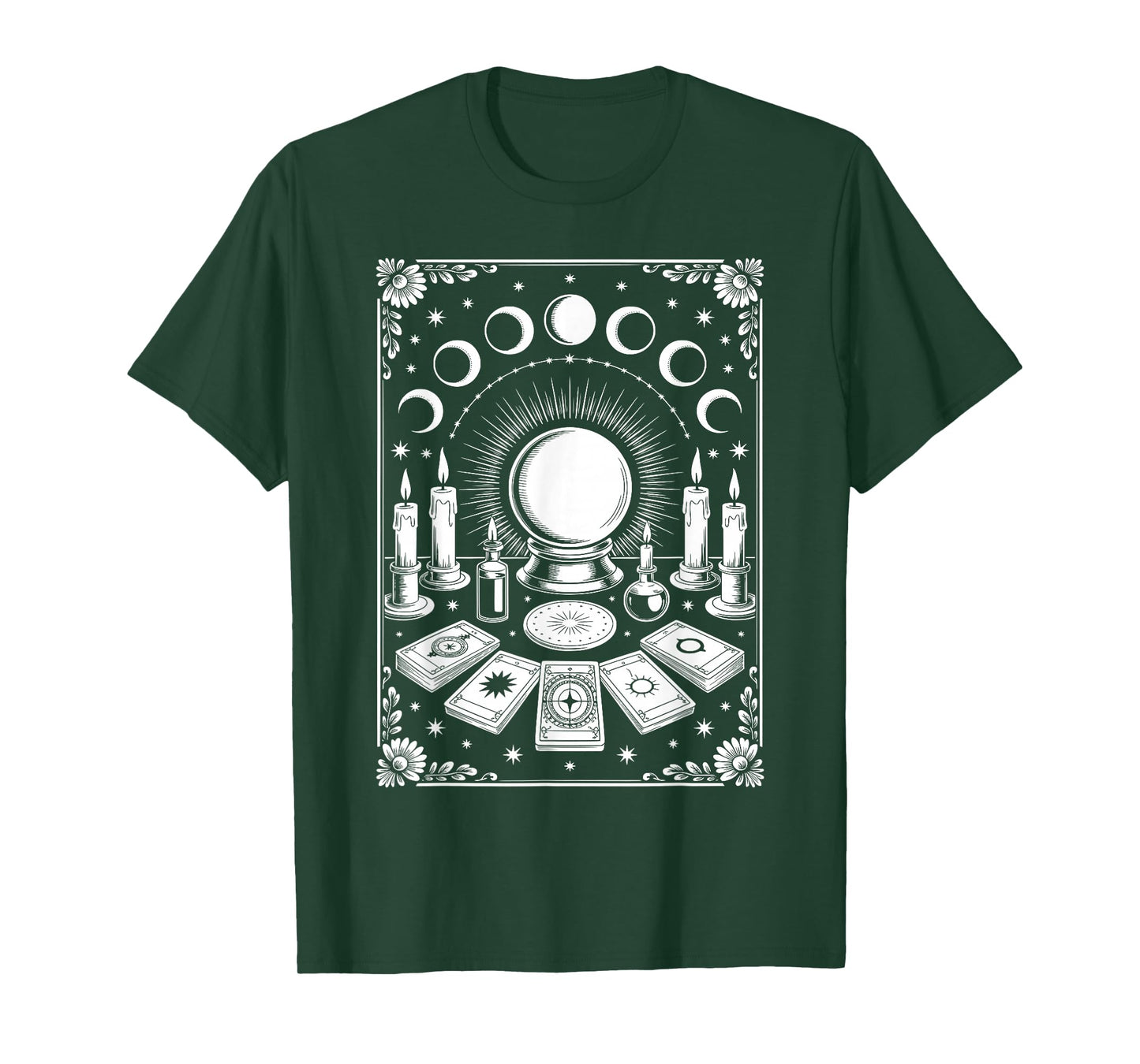 Gothic Witch’s Altar Occult Tarot Cards T-Shirt
